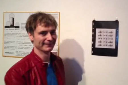 Brendan Jamison unveils the new commemorative stamps by T.H.E. Hill