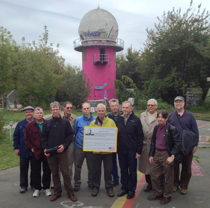 Deputation of Field Statin Berlin veterans at the commemorative plaque installation
